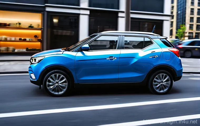 쌍용 티볼리 리스 프로그램 - **Prompt 1: Modern Family Adventure with a New Tivoli**
    "A vibrant, high-definition photograph o...