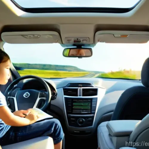 Home 27 쌍용 토레스의 장거리 주행 성능 - **Prompt:** A cozy and spacious interior shot of a SsangYong Torres SUV on a scenic highway. In the ...